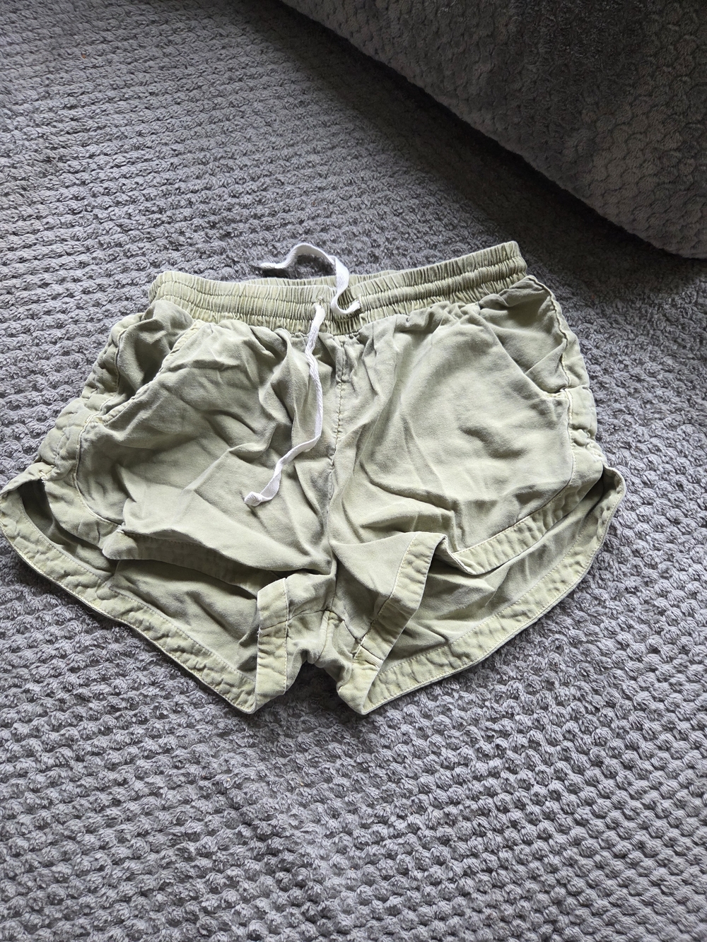 Billabong Olive Green Drawstring Athletic Shorts